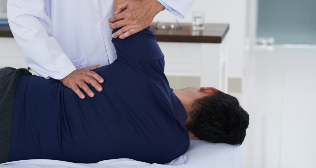 tratamento osteopatia articulação do ombro