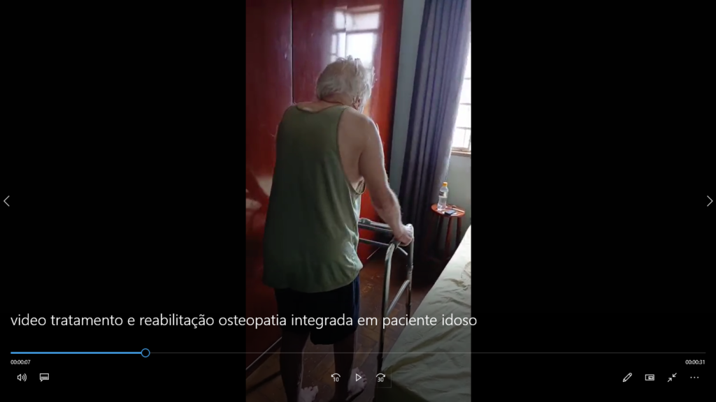 tratamento osteopático e reabilitação em idoso